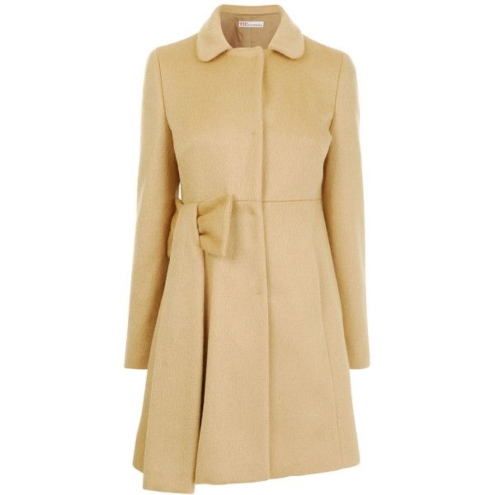 PRE-LOVED RED VALENTINO MOHAIR BOW COAT